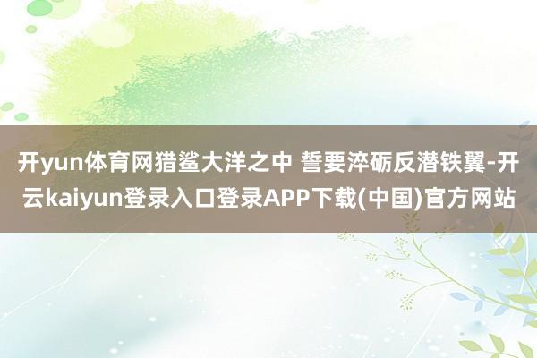 开yun体育网猎鲨大洋之中 　　誓要淬砺反潜铁翼-开云kaiyun登录入口登录APP下载(中国)官方网站