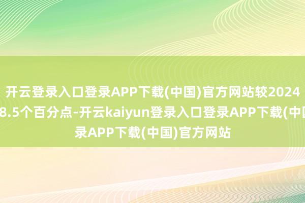 开云登录入口登录APP下载(中国)官方网站较2024年同期教诲8.5个百分点-开云kaiyun登录入口登录APP下载(中国)官方网站