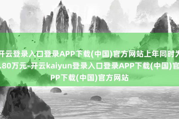 开云登录入口登录APP下载(中国)官方网站上年同时为-7047.80万元-开云kaiyun登录入口登录APP下载(中国)官方网站