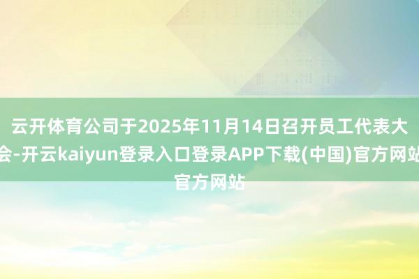 云开体育公司于2025年11月14日召开员工代表大会-开云kaiyun登录入口登录APP下载(中国)官方网站