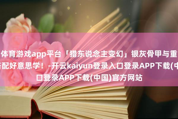体育游戏app平台「猎东说念主变幻」银灰骨甲与重火力的极致搭配好意思学!-开云kaiyun登录入口登录APP下载(中国)官方网站