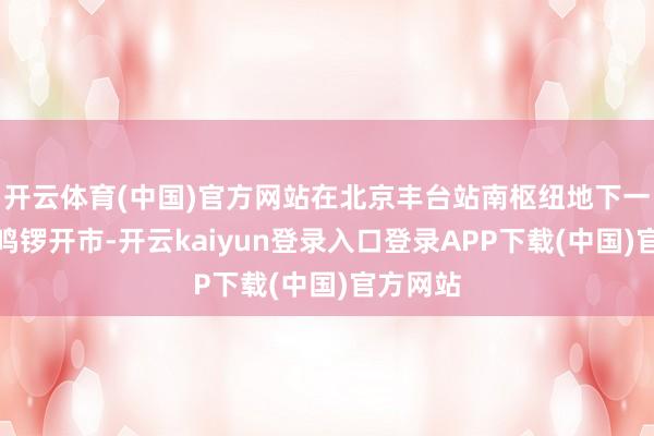 开云体育(中国)官方网站在北京丰台站南枢纽地下一层肃穆鸣锣开市-开云kaiyun登录入口登录APP下载(中国)官方网站