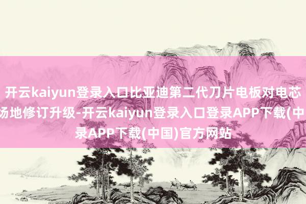开云kaiyun登录入口比亚迪第二代刀片电板对电芯等进行了全场地修订升级-开云kaiyun登录入口登录APP下载(中国)官方网站