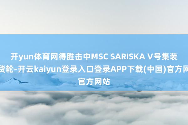 开yun体育网得胜击中MSC SARISKA V号集装箱货轮-开云kaiyun登录入口登录APP下载(中国)官方网站
